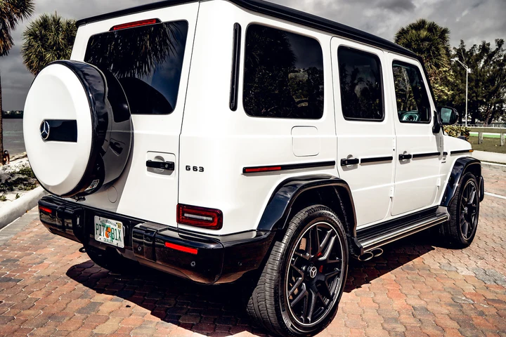 Luxury Pearl White SUV